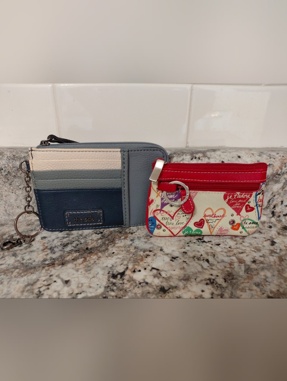 The Sak & Fossil Card Holders With Key Chain